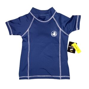 Boys Body Glove 50UPF Swim Shirt, Navy, sz 8, NWT